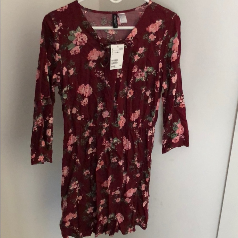 H&M Floral L/S Dress